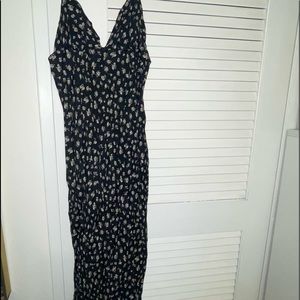 Urban Outfitters Midi Black floral dress sz M